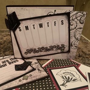 Clearance! Handmade greeting cards! Set of 11, blank/ polkadot inside.